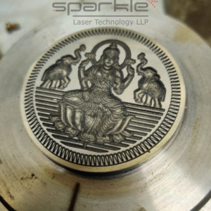 3D Die Laser Engraving Gold And Silver Coin