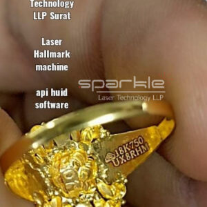 Laser Hallmarking On Gold Ring Sample