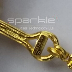 Laser Hallmarking On Rose Gold Jewellery