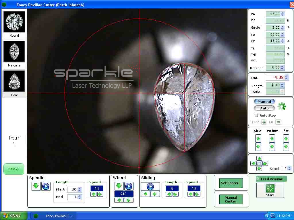4p diamond cutting machine