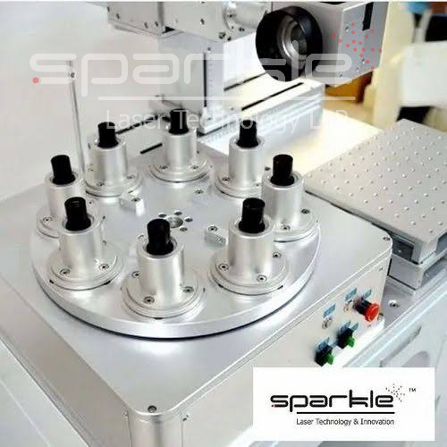 auto rotary index laser marking machine