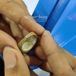 gold jewellery laser welding sample