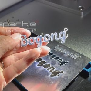 jewellery laser name cutting sample