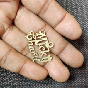 laser cutting rose gold jewellery