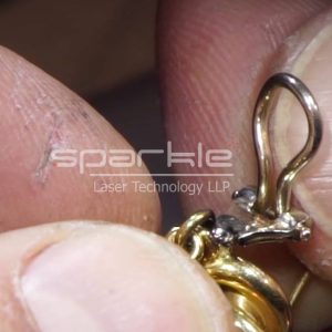 laser welding on gold & silver jewellery
