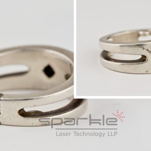 laser wleding on silver jewellery